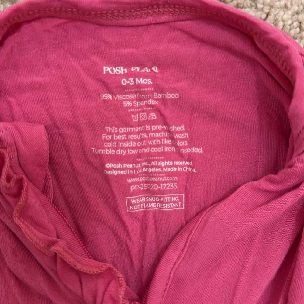 Posh peanut bright pink sleeper - Picture 3 of 3